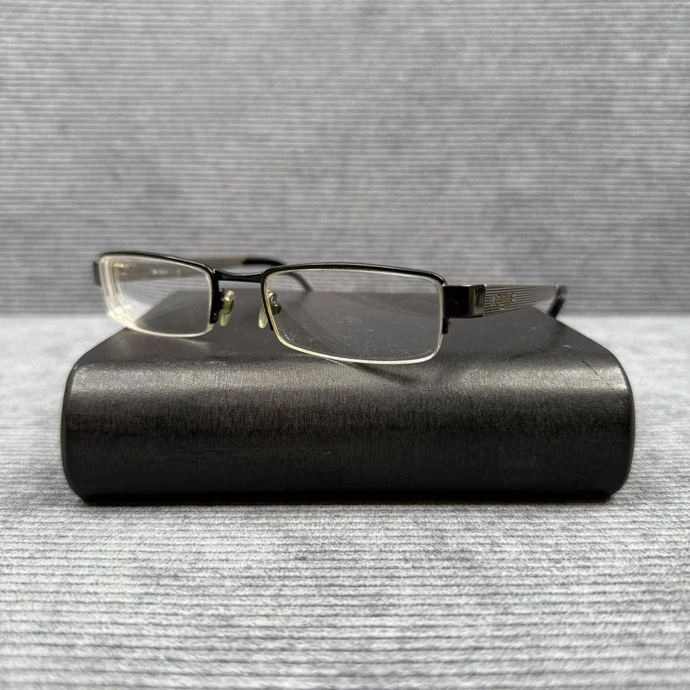 Vogue VO 3626 352 Black Silver Rectangular Y2k Eyeglasses Frames 50-18-135